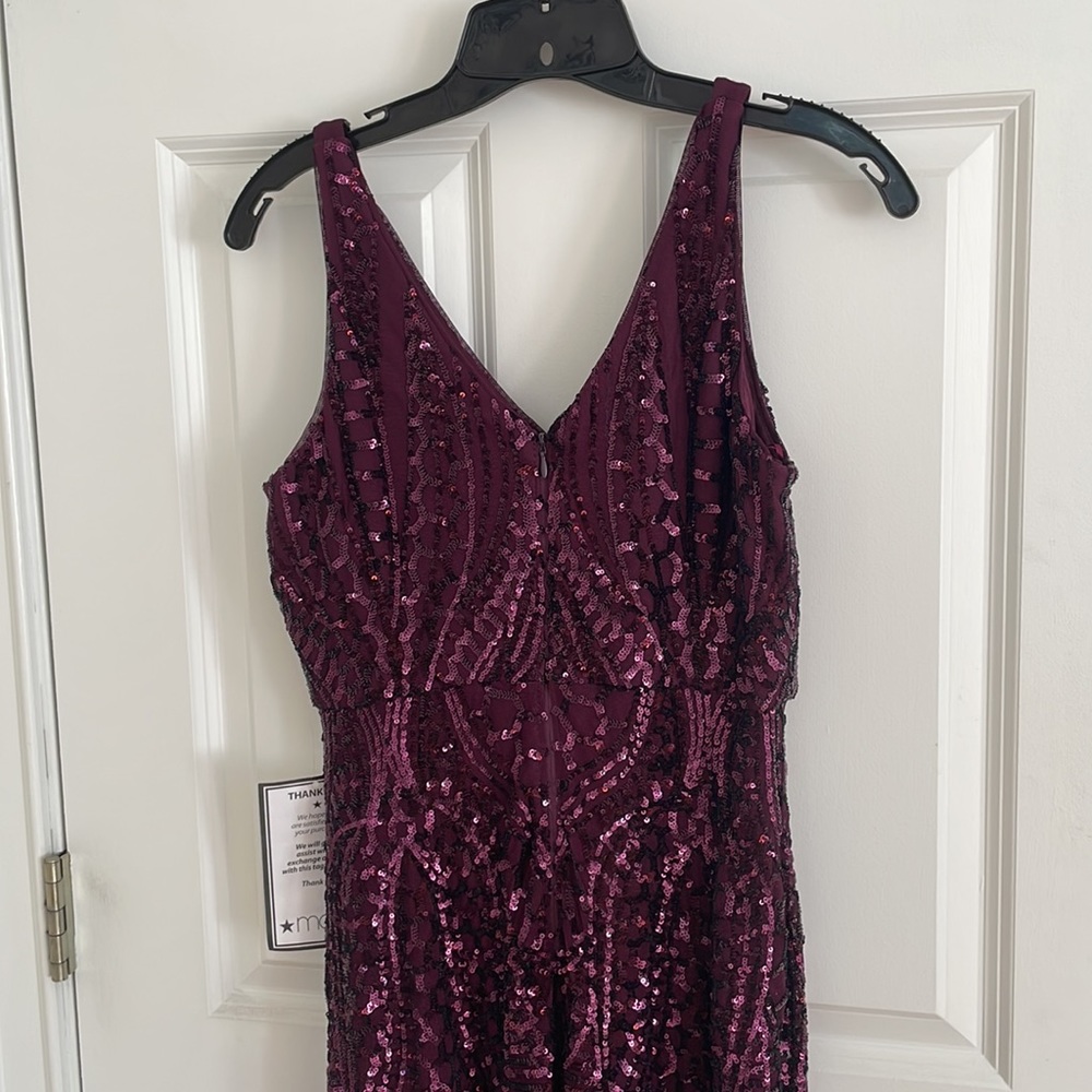 NWT Plum Sequin Dress - Picture 3 of 7